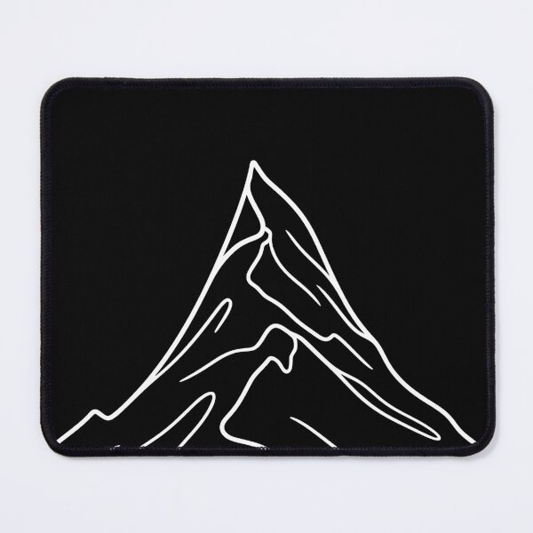 Item preview, Minimalist Alpine Mountain matterhorn Line Art designed and sold by PandaKunst.