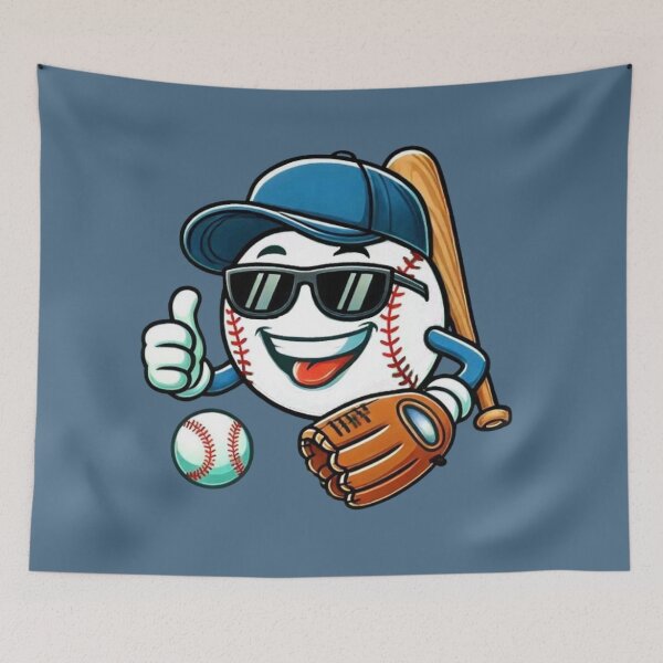 Item preview, Baseball Mascot designed and sold by Myra365Art.