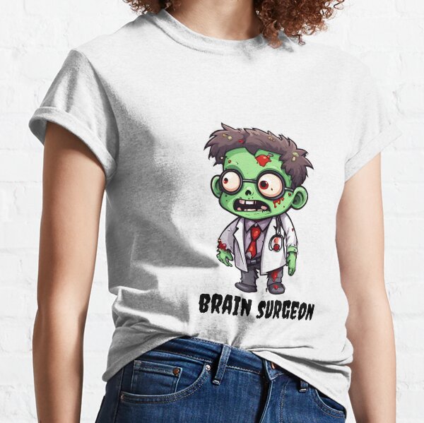 Vista previa del artículo con la obra «Neurocirujano, Neurocirujano divertido, diseño divertido de doctor, Dr art, Zombie tonto», diseñado y vendido por Nicolelynndecor.