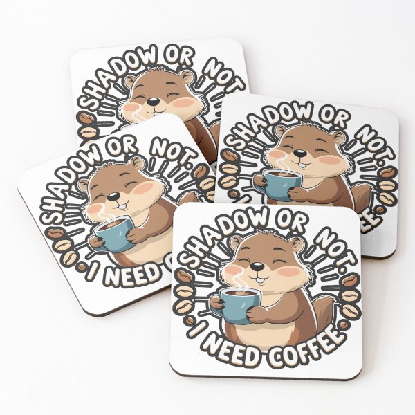 Item preview, Shadow or Not, I Need Coffee – Funny Groundhog Day Design designed and sold by bannzy.