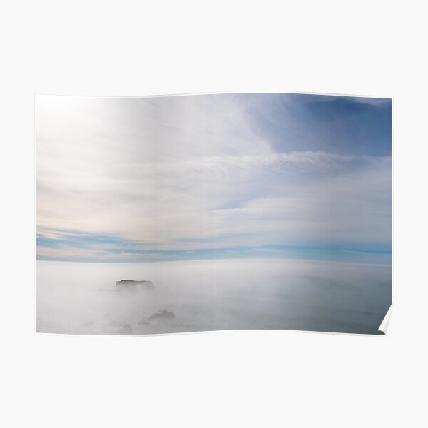 Arch Rock in the Mist Poster