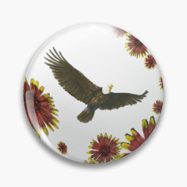 Item preview, American Bald Eagle and Wildflower designed and sold by CDT Art.