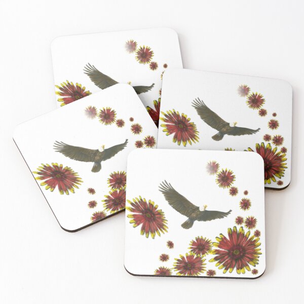 Item preview, American Bald Eagle and Wildflower designed and sold by CDT Art.