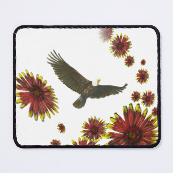 Item preview, American Bald Eagle and Wildflower designed and sold by CDT Art.