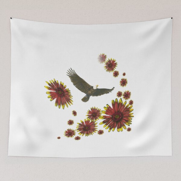 Item preview, American Bald Eagle and Wildflower designed and sold by CDT Art.