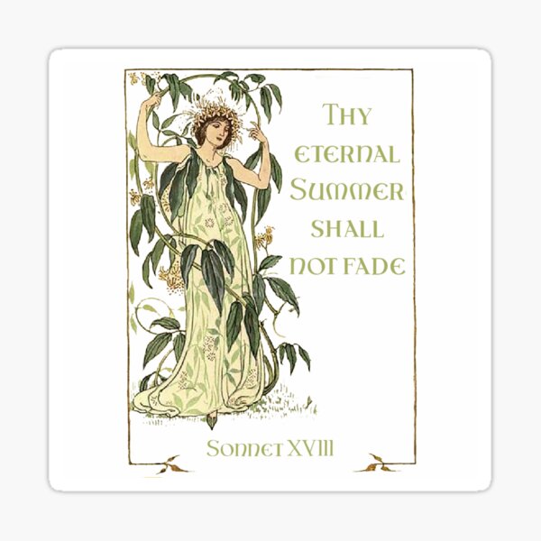 Item preview, Thy Eternal Summer Shall Not Fade. Sun at Its Zenith, Shakespeare designed and sold by SSustainable.