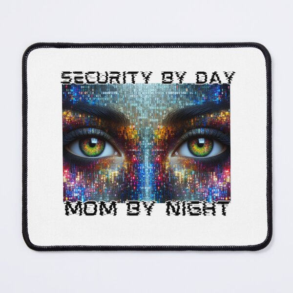 Item preview, Security by Day, Mom by Night – Cybersecurity Supermom Design designed and sold by Teacher2Nerds.