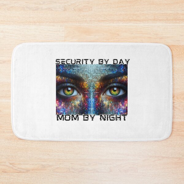 Item preview, Security by Day, Mom by Night – Cybersecurity Supermom Design designed and sold by Teacher2Nerds.