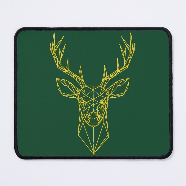 Item preview, Geometric Deer Face Design - Orange/Green designed and sold by RetroNeon.