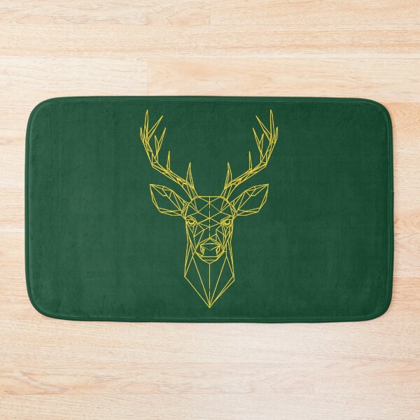 Item preview, Geometric Deer Face Design - Orange/Green designed and sold by RetroNeon.