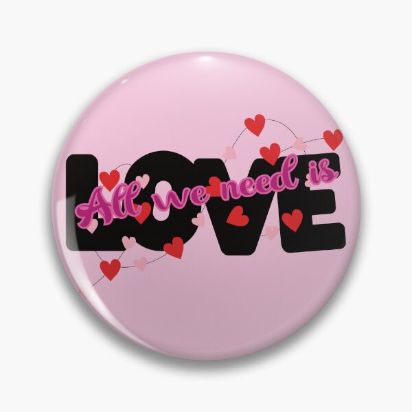 Item preview, All We Need is Love - Black Pink and Red Hearts designed and sold by FaeryNuff.