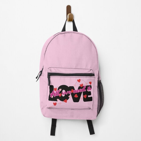 Item preview, All We Need is Love - Black Pink and Red Hearts designed and sold by FaeryNuff.