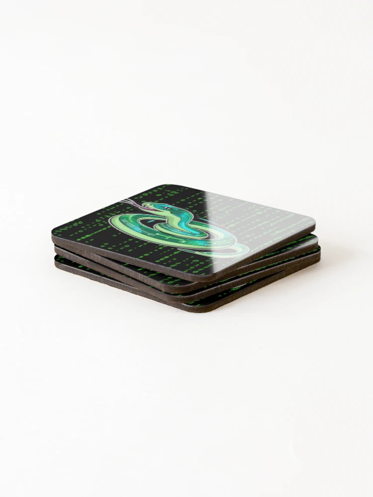 Thumbnail 4 of 5, Coasters (Set of 4), Python code designed and sold by Floofiness.