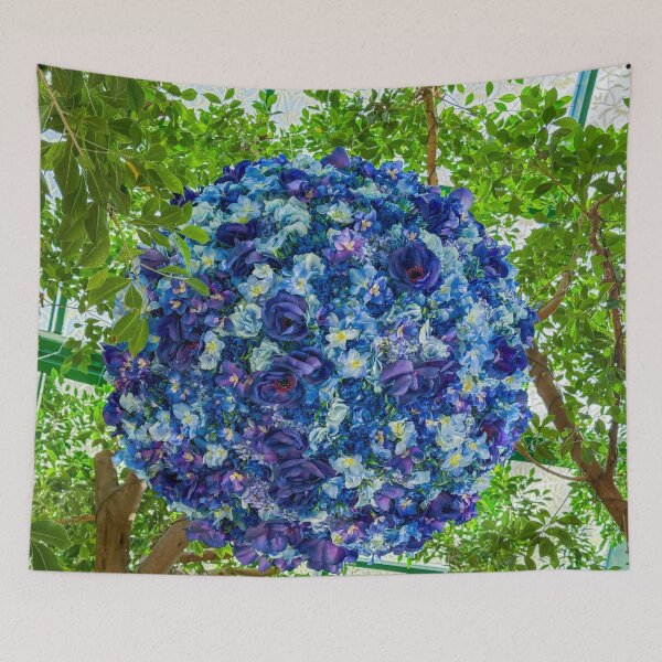Item preview, Las Vegas Great Ball of Blue Flowers designed and sold by SafariByMarisa.