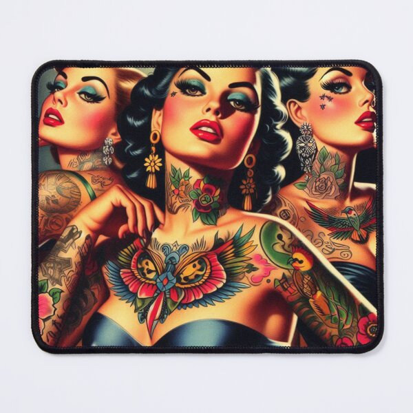 Item preview, Hot Tattoo Girls designed and sold by PulpVintage.