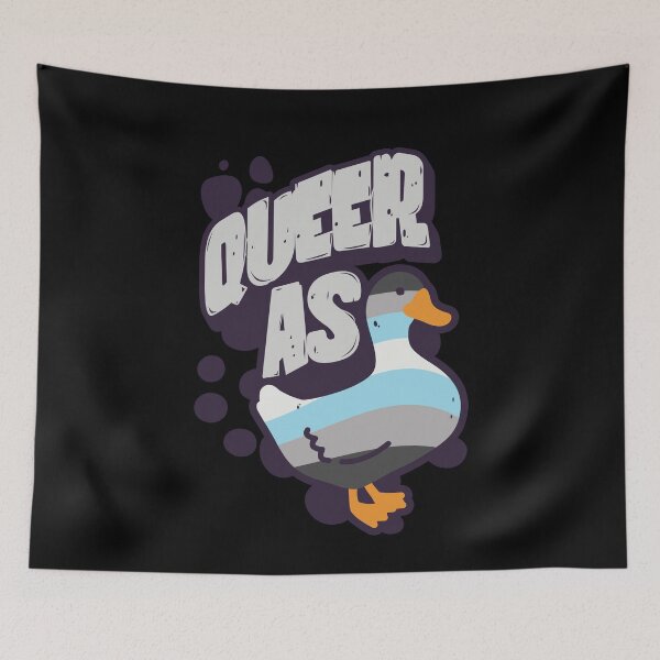 Item preview, Demiboy Queer as Duck LGBT Pride Flag designed and sold by Clara Hollins.