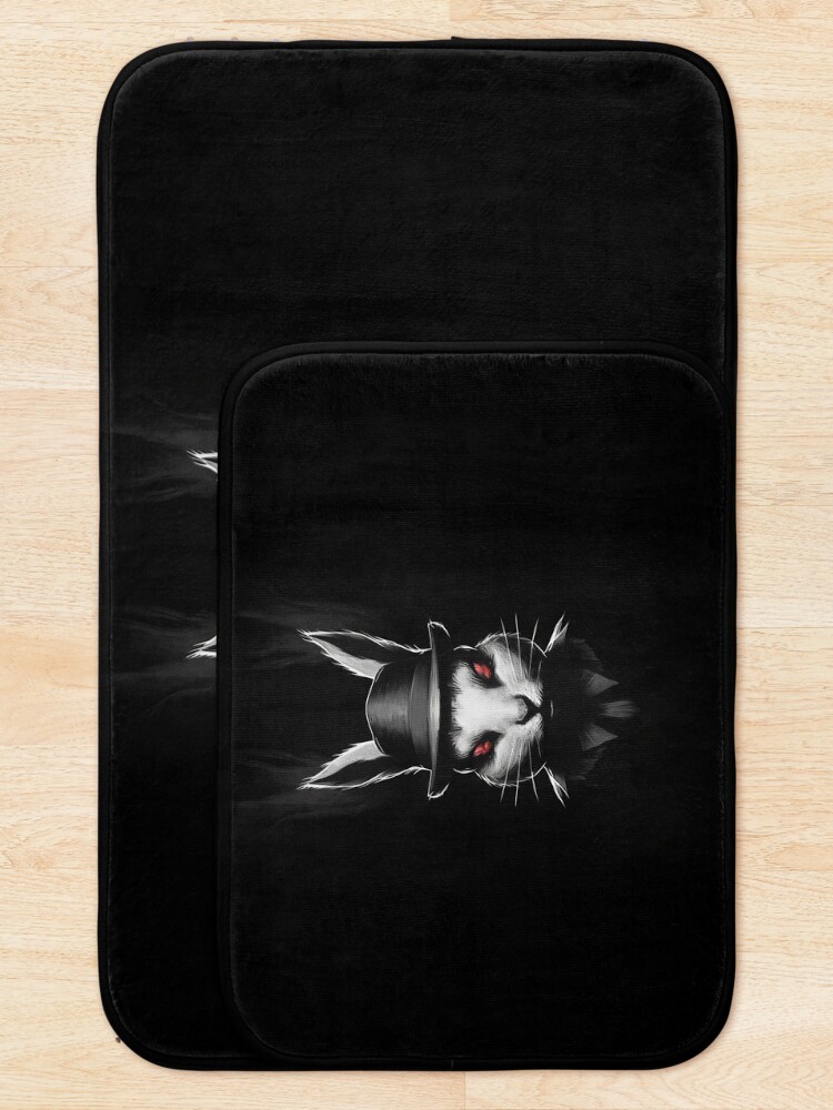 Thumbnail 5 of 6, Bath Mat, White Rabbit 06 designed and sold by Mystic-Images.
