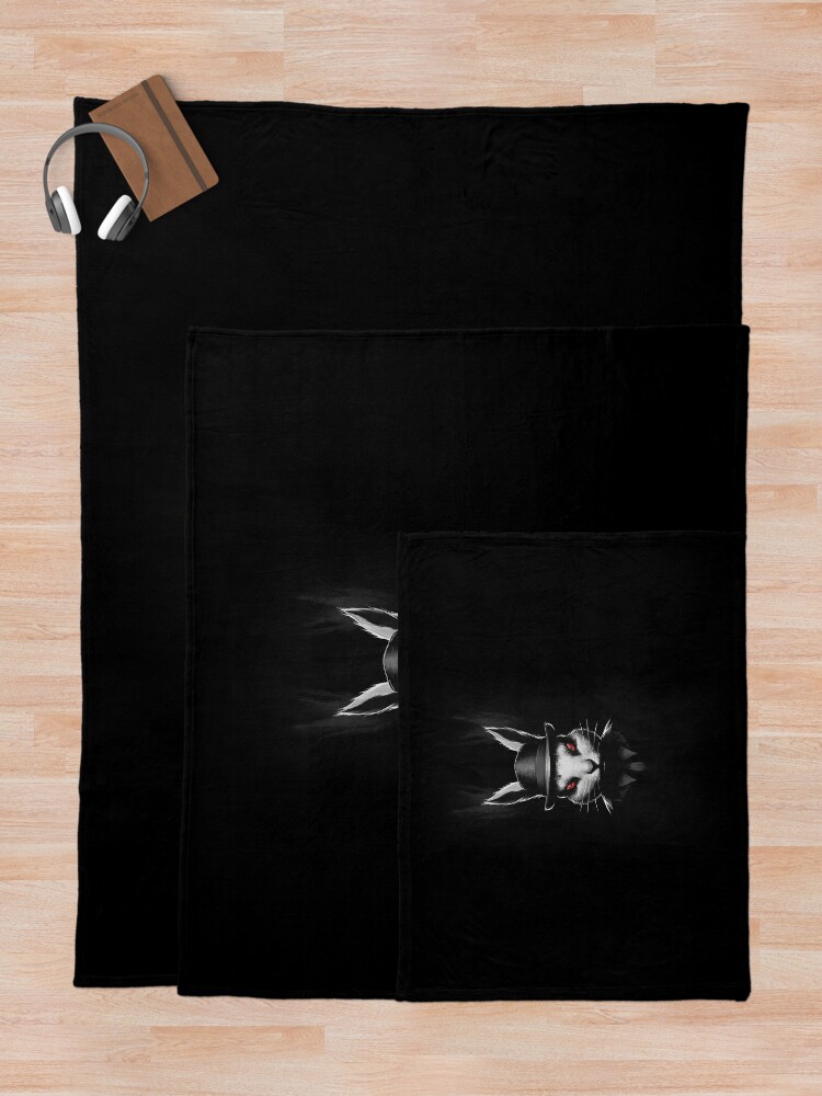 Thumbnail 5 of 6, Throw Blanket, White Rabbit 06 designed and sold by Mystic-Images.