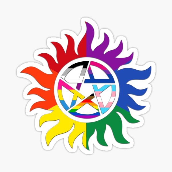 SPN Pride: Multi Flag 2 Sticker