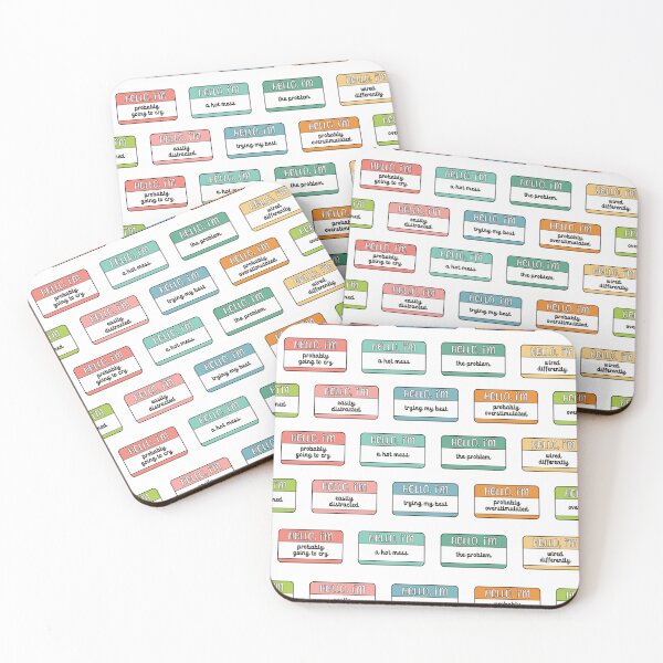 Item preview, Hello, I'm name tag print designed and sold by toadwithbooks.