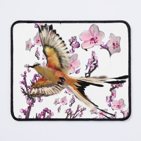 Item preview, Scissortail Flycatcher and Redbud designed and sold by CDT Art.