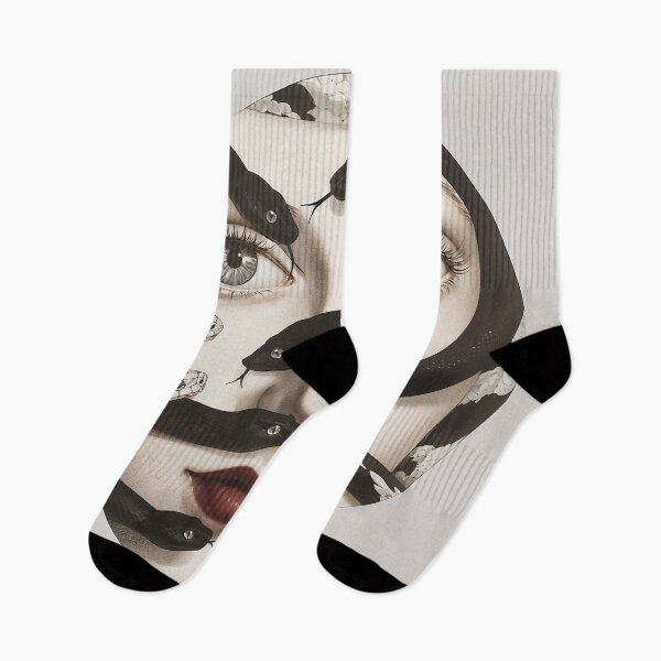Item preview, Abstract Face with Serpentine Grace designed and sold by yinyuecreation.