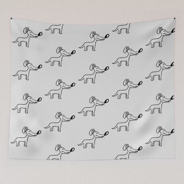 Item preview, Dog Big Nose Standing Cute Fun Little Happy Funny Comic Cartoon designed and sold by shirt-o-mat.