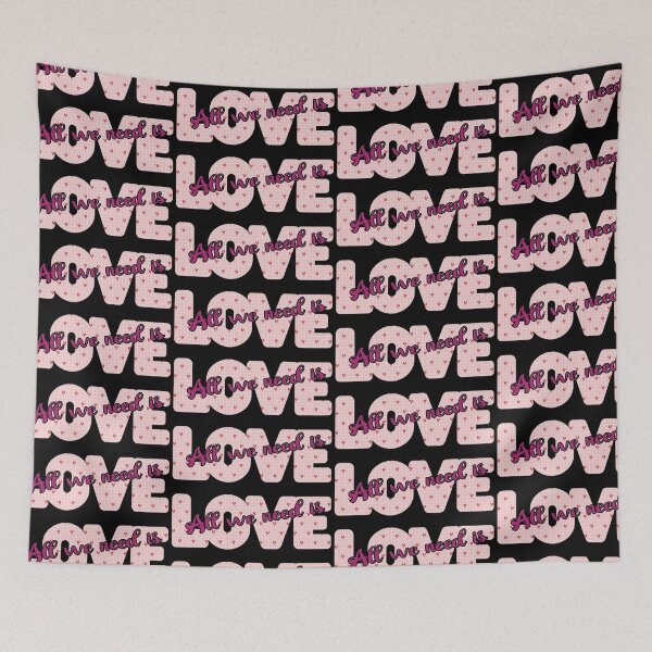 Item preview, All We Need is Love - Pink Pattern designed and sold by FaeryNuff.