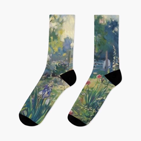 Item preview, Idyllic French Garden with Gladiolus and Irises. Art By Carraann  designed and sold by CARRAANN.