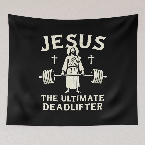 Item preview, Jesus the Ultimate Deadlifter designed and sold by NQArtist.