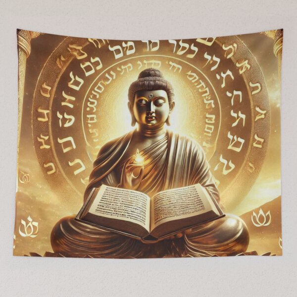Item preview, Illumination: Buddha and Torah designed and sold by SuryaSolSun.