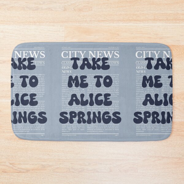Item preview, "Take Me to Alice Springs" – Australia, Elegant Newspaper-Style Design designed and sold by RM-Journey.