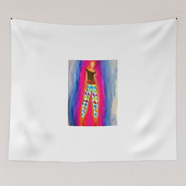 Item preview, Watercolor painting of “Ethel’s Birthday” Hostess Pants.  designed and sold by LisaFR1966.