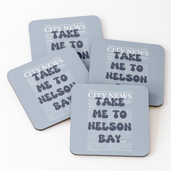 Item preview, "Take Me to Nelson Bay" – Australia, Elegant Newspaper-Style Design designed and sold by RM-Journey.
