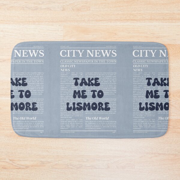 Item preview, "Take Me to Lismore" – Australia, Elegant Newspaper-Style Design designed and sold by RM-Journey.