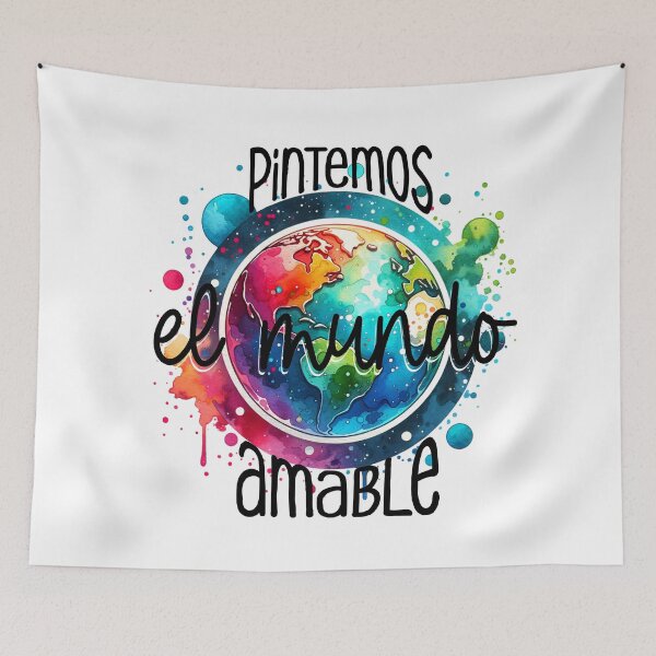 Item preview, El Mundo – Vibrant Watercolor World Design designed and sold by Teacher2Nerds.