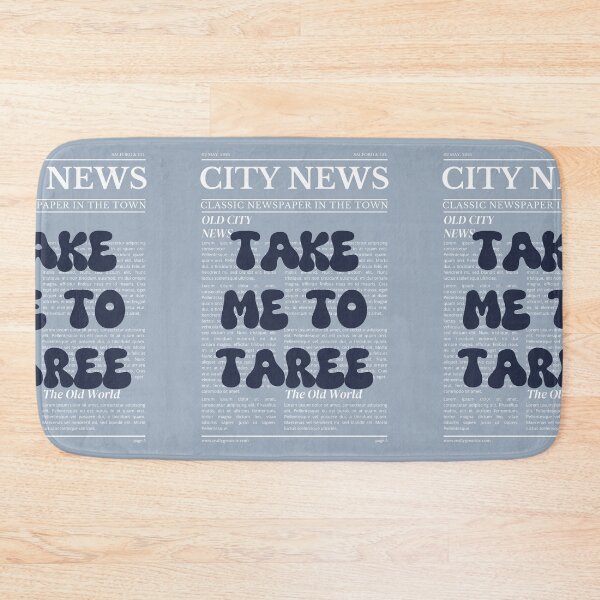 Item preview, "Take Me to Taree" – Australia, Elegant Newspaper-Style Design designed and sold by RM-Journey.