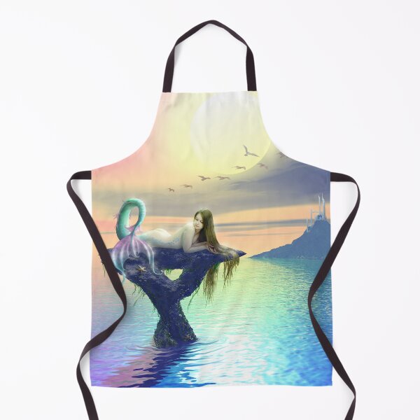 Item preview, Starfish beautifl mermaid sun bathing in ocean sunset designed and sold by GreyForest.