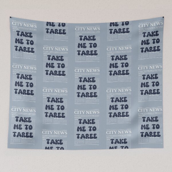 Item preview, "Take Me to Taree" – Australia, Elegant Newspaper-Style Design designed and sold by RM-Journey.