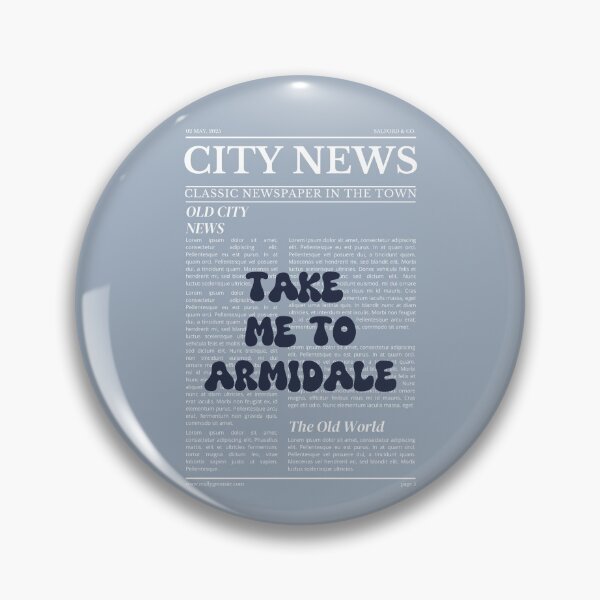 Item preview, "Take Me to Armidale" – Australia, Elegant Newspaper-Style Design designed and sold by RM-Journey.