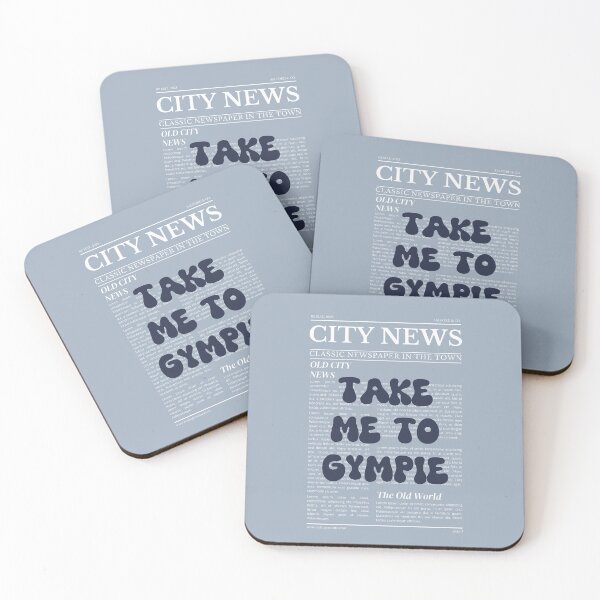 Item preview, "Take Me to Gympie" – Australia, Elegant Newspaper-Style Design designed and sold by RM-Journey.