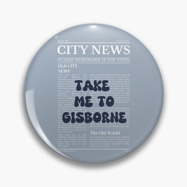 Item preview, "Take Me to Gisborne" – Australia, Elegant Newspaper-Style Design designed and sold by RM-Journey.