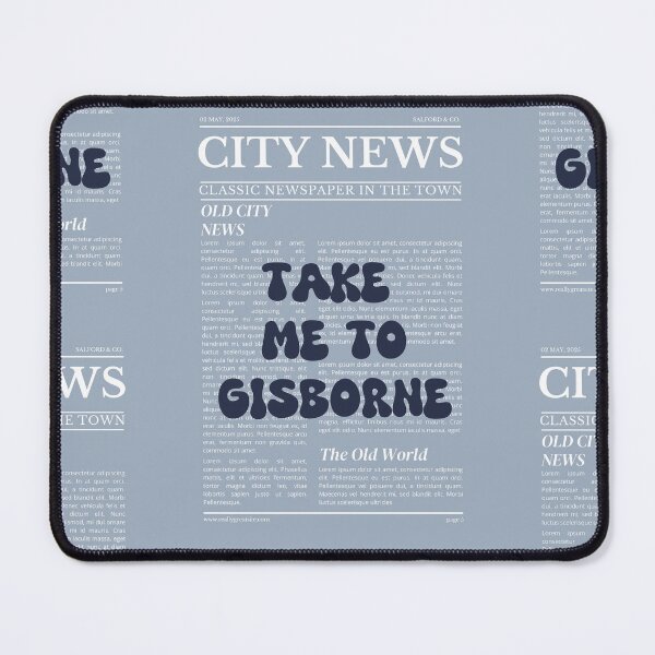Item preview, "Take Me to Gisborne" – Australia, Elegant Newspaper-Style Design designed and sold by RM-Journey.