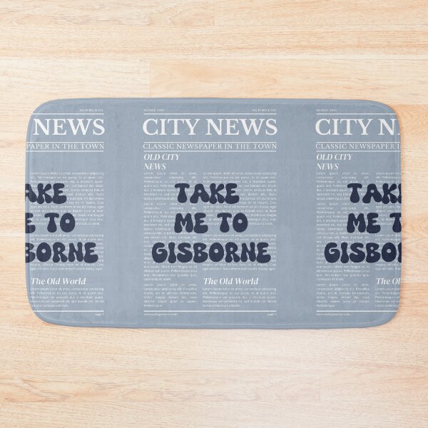 Item preview, "Take Me to Gisborne" – Australia, Elegant Newspaper-Style Design designed and sold by RM-Journey.