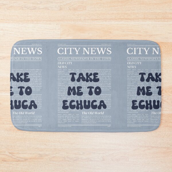 Item preview, "Take Me to Echuca" – Australia, Elegant Newspaper-Style Design designed and sold by RM-Journey.