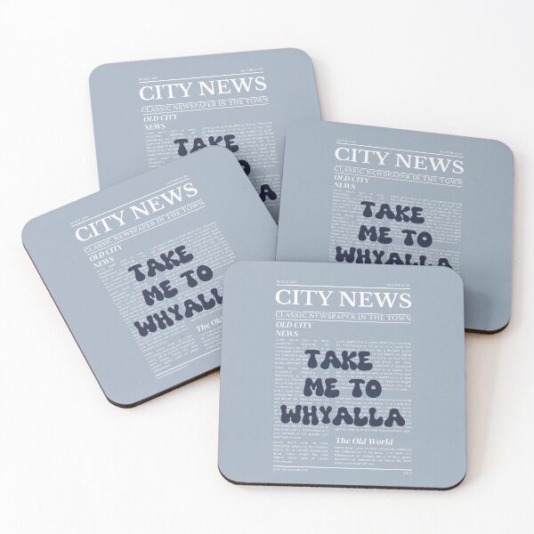Item preview, "Take Me to Whyalla" – Australia, Elegant Newspaper-Style Design designed and sold by RM-Journey.