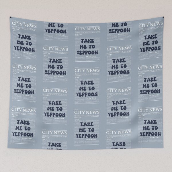 Item preview, "Take Me to Yeppoon" – Australia, Elegant Newspaper-Style Design designed and sold by RM-Journey.