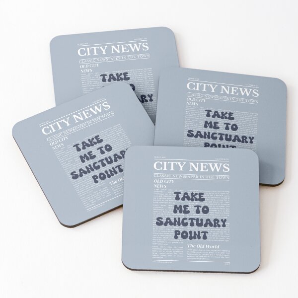 Item preview, "Take Me to Sanctuary Point" – Australia, Elegant Newspaper-Style Design designed and sold by RM-Journey.