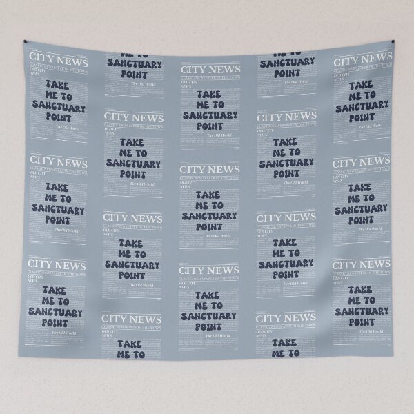 Item preview, "Take Me to Sanctuary Point" – Australia, Elegant Newspaper-Style Design designed and sold by RM-Journey.