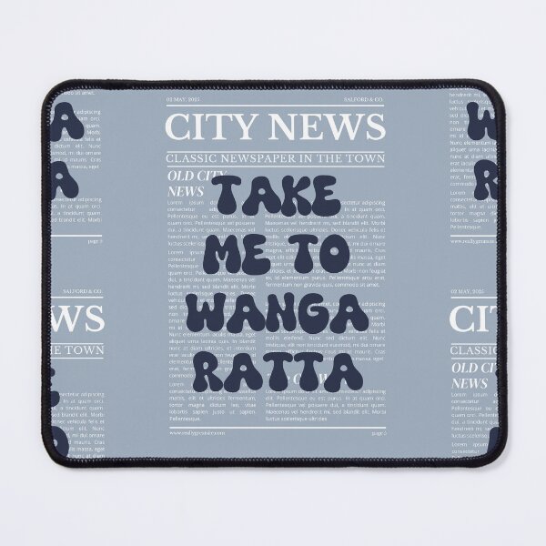 Item preview, "Take Me to Wangaratta" – Australia, Elegant Newspaper-Style Design designed and sold by RM-Journey.